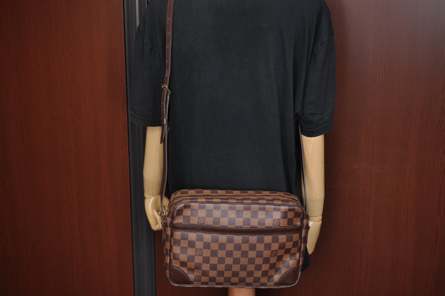 Authentic Louis Vuitton Damier Trocadero 27 Shoulder Cross Bag N48085 LV K9410