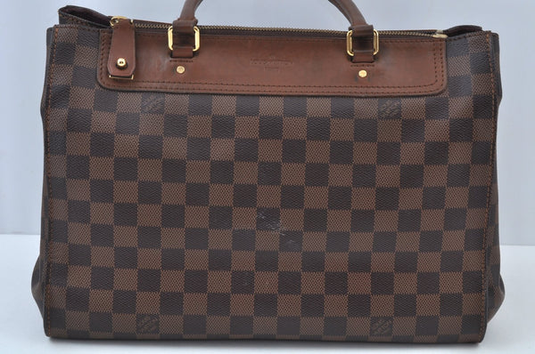 Authentic Louis Vuitton Damier Greenwich 2Way Shoulder Hand Bag N41337 LV K9420