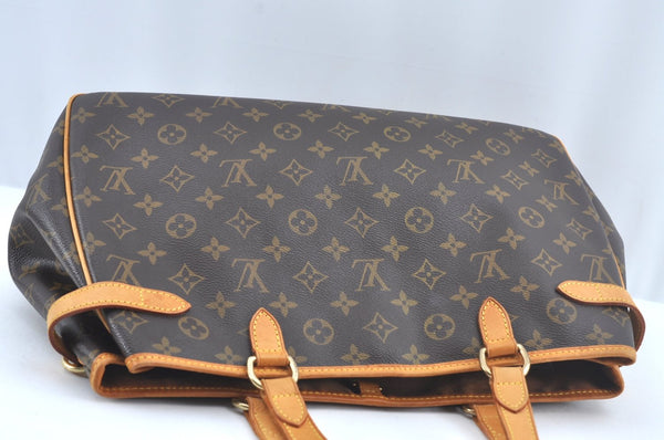 Authentic Louis Vuitton Monogram Batignolles Horizontal Tote Bag M51154 LV K9421