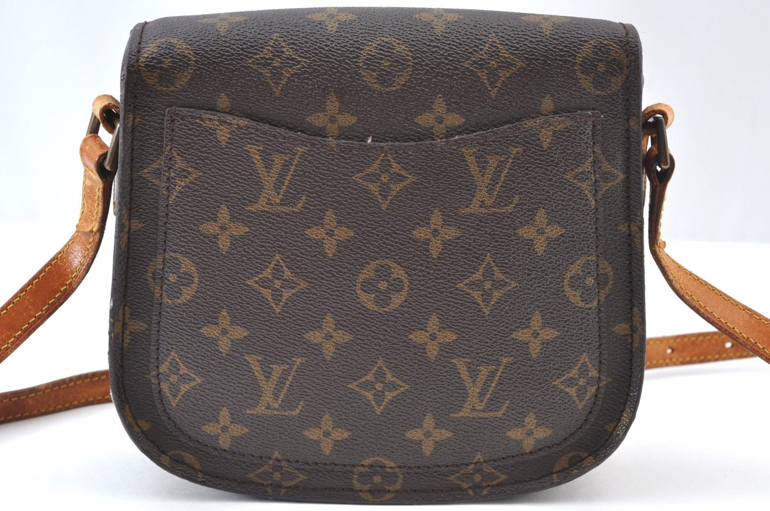 Authentic Louis Vuitton Monogram Saint Cloud MM M51243 Shoulder Cross Bag K9428