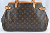 Authentic Louis Vuitton Monogram Batignolles Horizontal Tote Bag M51154 LV K9429