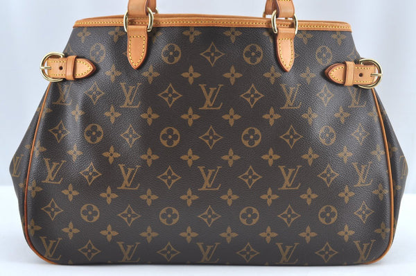 Authentic Louis Vuitton Monogram Batignolles Horizontal Tote Bag M51154 LV K9429