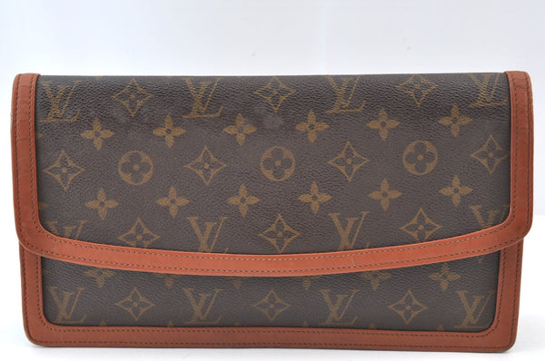 Auth Louis Vuitton Monogram Pochette Dame GM Clutch Hand Bag Old Model LV K9437