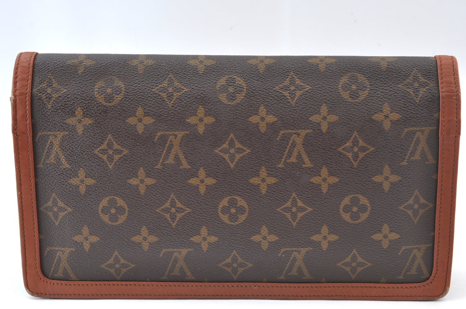 Auth Louis Vuitton Monogram Pochette Dame GM Clutch Hand Bag Old Model LV K9437