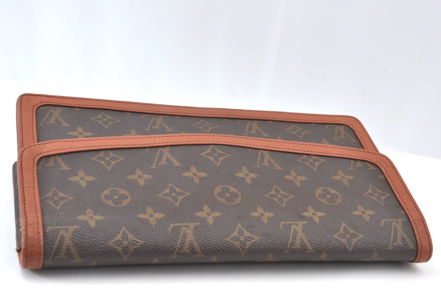 Auth Louis Vuitton Monogram Pochette Dame GM Clutch Hand Bag Old Model LV K9437