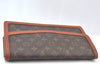 Auth Louis Vuitton Monogram Pochette Dame GM Clutch Hand Bag Old Model LV K9437