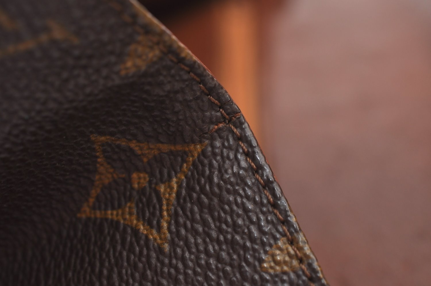 Auth Louis Vuitton Monogram Pochette Dame GM Clutch Hand Bag Old Model LV K9437