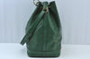 Authentic Louis Vuitton Epi Noe Shoulder Drawstring Bag Green M44004 LV K9438