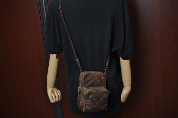 Authentic Louis Vuitton Monogram Amazone Shoulder Cross Body Bag Old Model K9446