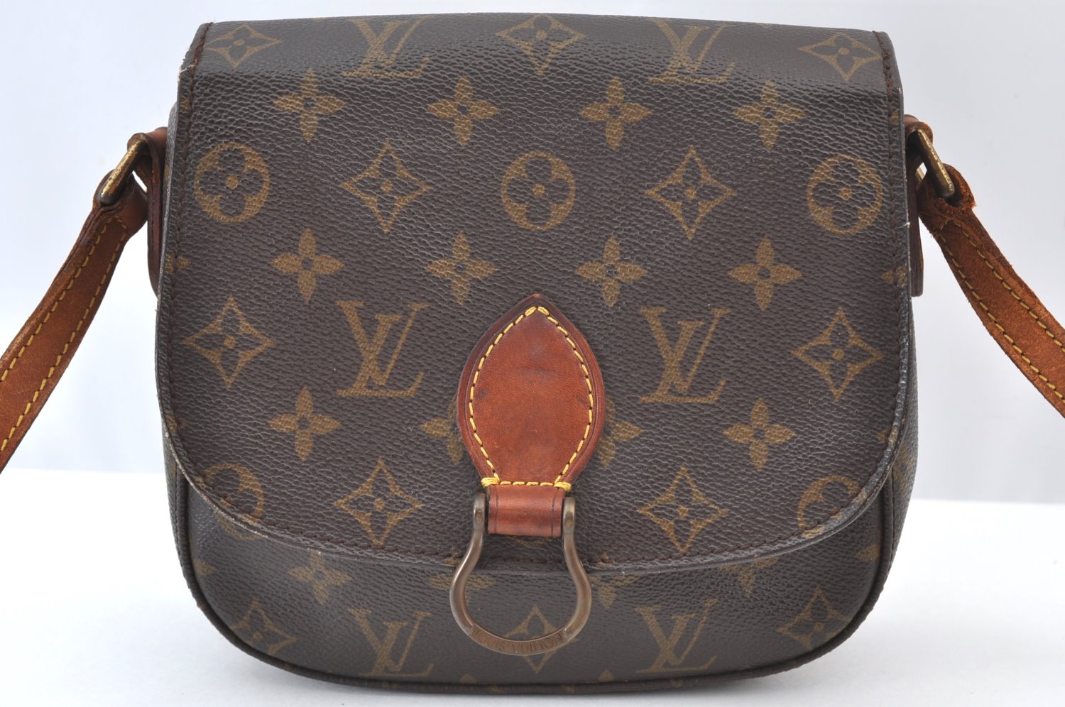 Authentic Louis Vuitton Monogram Saint Cloud MM M51243 Shoulder Cross Bag K9448