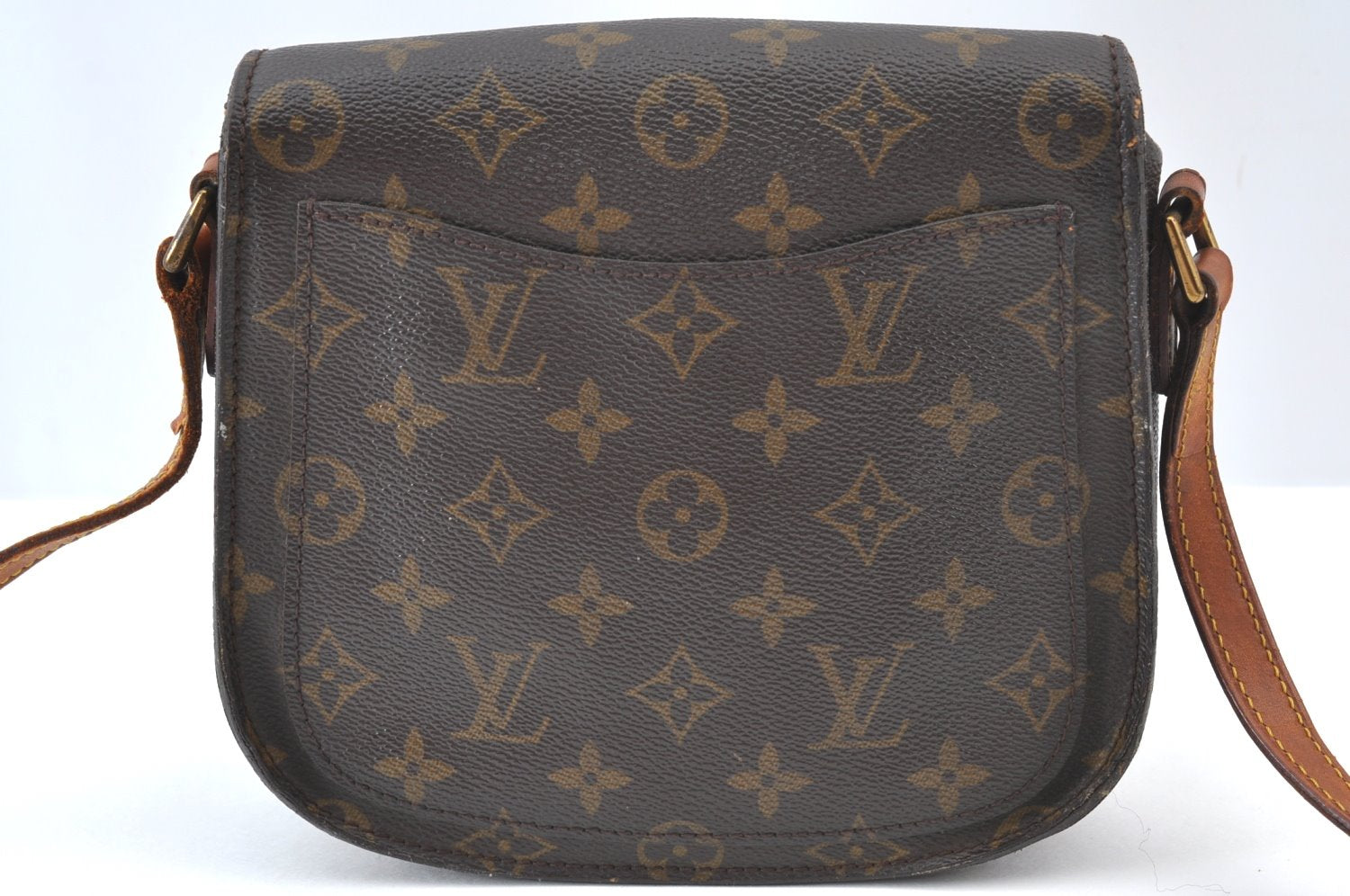 Authentic Louis Vuitton Monogram Saint Cloud MM M51243 Shoulder Cross Bag K9448