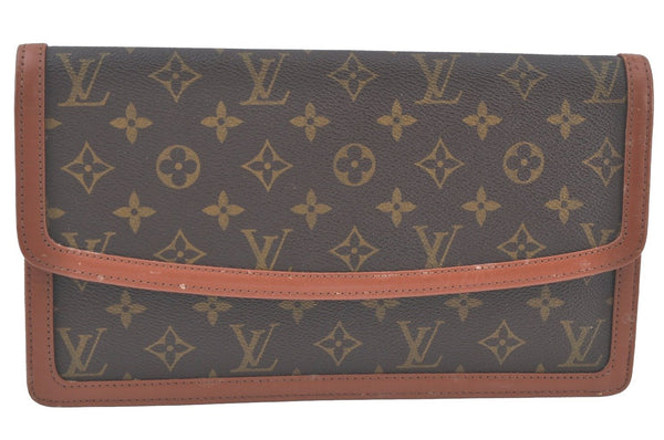 Auth Louis Vuitton Monogram Pochette Dame GM Clutch Hand Bag Old Model LV K9461