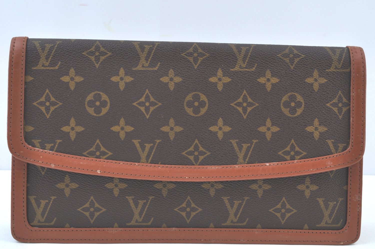Auth Louis Vuitton Monogram Pochette Dame GM Clutch Hand Bag Old Model LV K9461