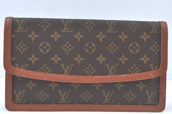 Auth Louis Vuitton Monogram Pochette Dame GM Clutch Hand Bag Old Model LV K9461