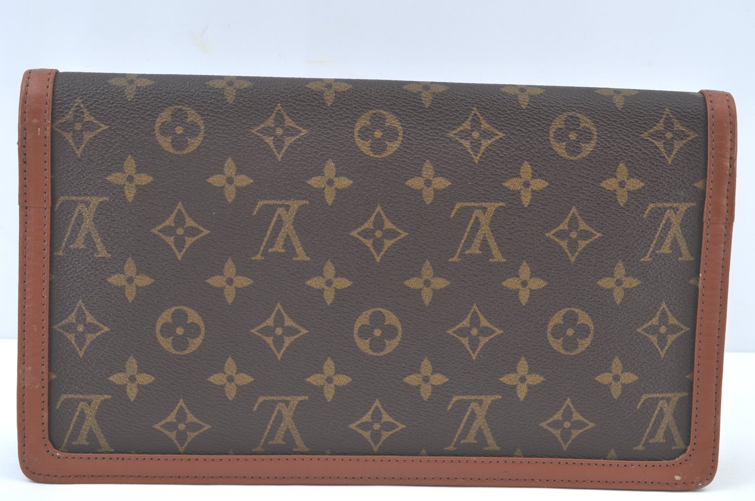 Auth Louis Vuitton Monogram Pochette Dame GM Clutch Hand Bag Old Model LV K9461