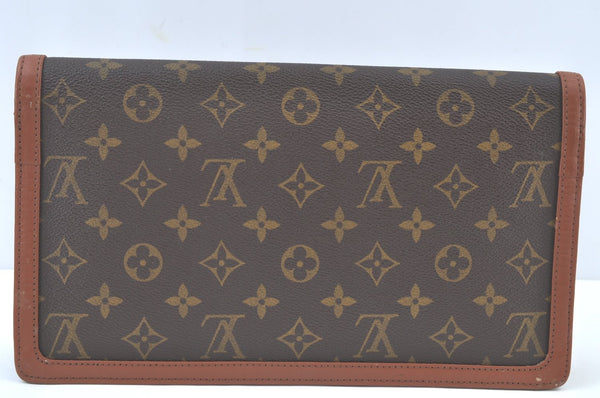 Auth Louis Vuitton Monogram Pochette Dame GM Clutch Hand Bag Old Model LV K9461
