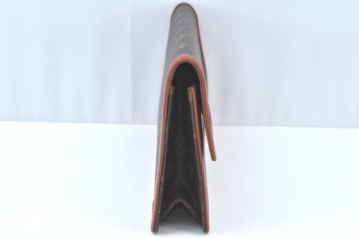 Auth Louis Vuitton Monogram Pochette Dame GM Clutch Hand Bag Old Model LV K9461