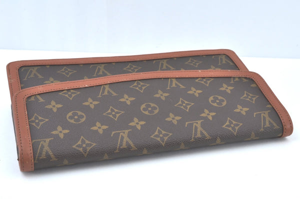 Auth Louis Vuitton Monogram Pochette Dame GM Clutch Hand Bag Old Model LV K9461