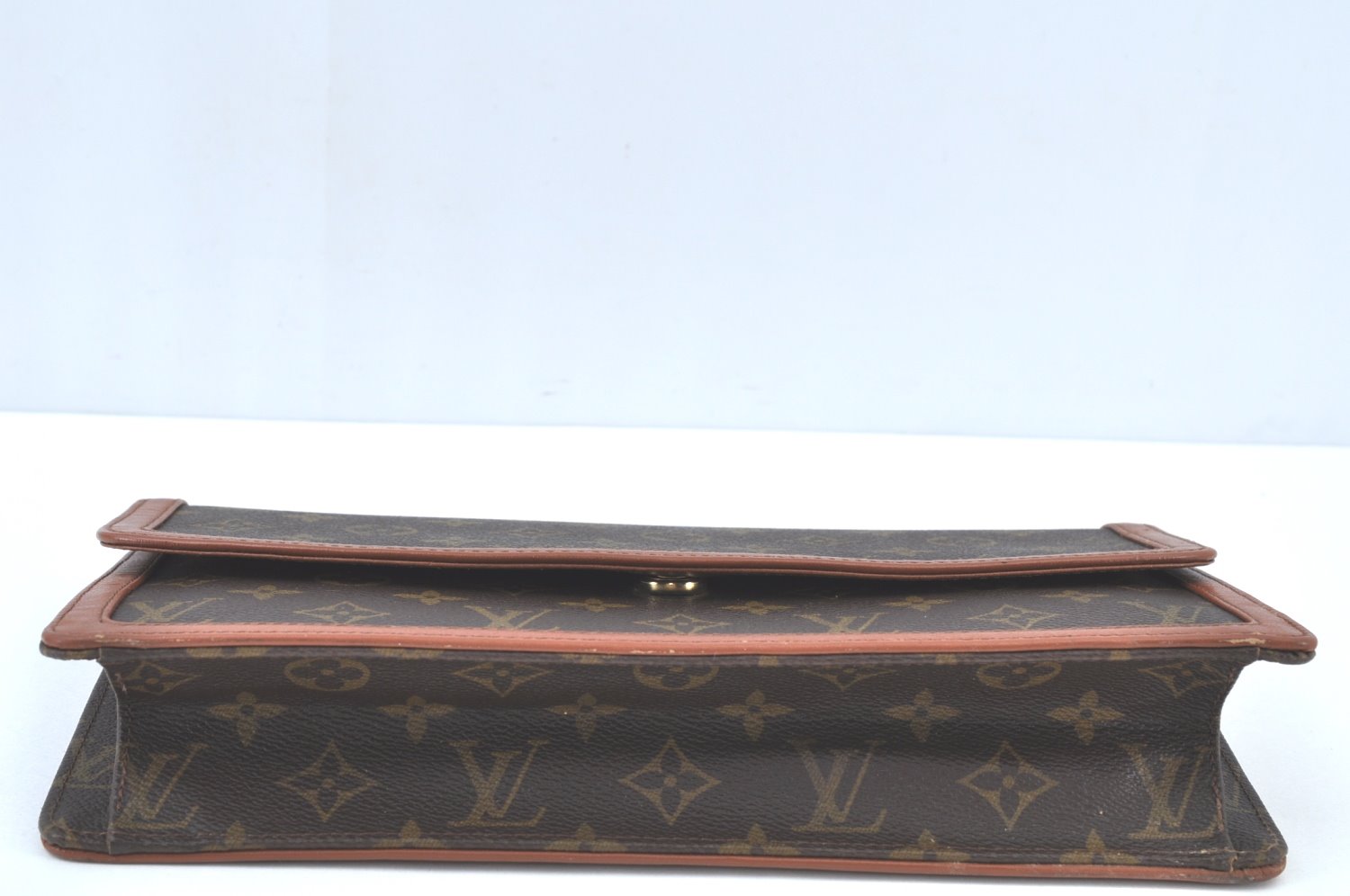 Auth Louis Vuitton Monogram Pochette Dame GM Clutch Hand Bag Old Model LV K9461