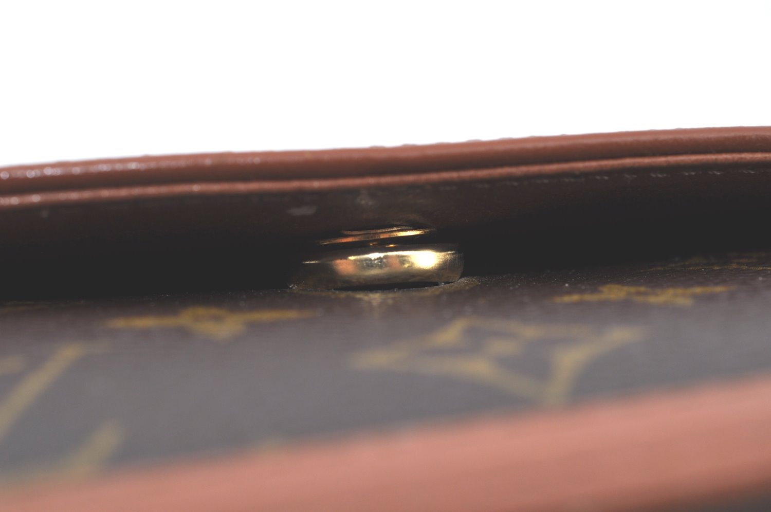 Auth Louis Vuitton Monogram Pochette Dame GM Clutch Hand Bag Old Model LV K9461