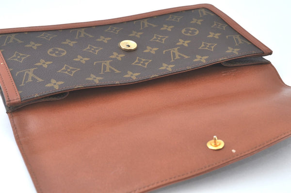 Auth Louis Vuitton Monogram Pochette Dame GM Clutch Hand Bag Old Model LV K9461