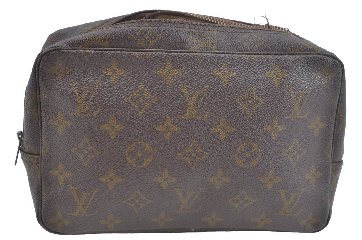 Auth Louis Vuitton Monogram Trousse Toilette 23 Clutch Bag Old Model Junk K9465