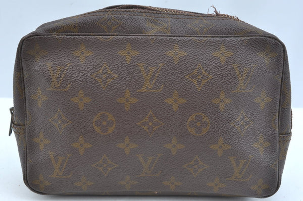 Auth Louis Vuitton Monogram Trousse Toilette 23 Clutch Bag Old Model Junk K9465