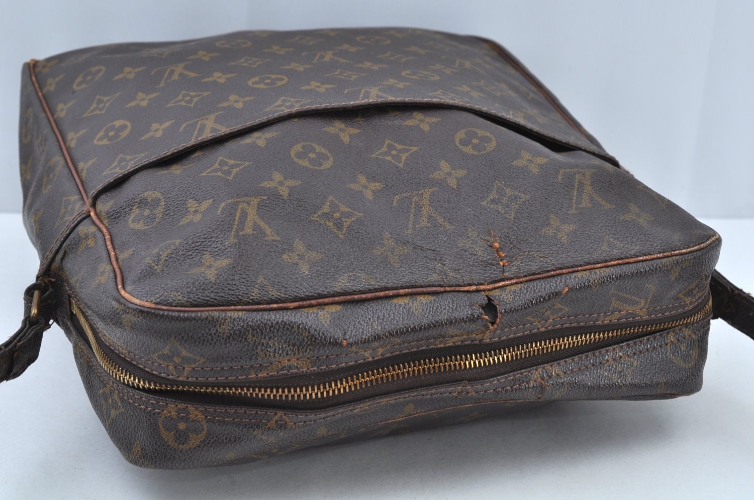 Auth Louis Vuitton Monogram Marceau Shoulder Cross Body Bag Old Model Junk K9466