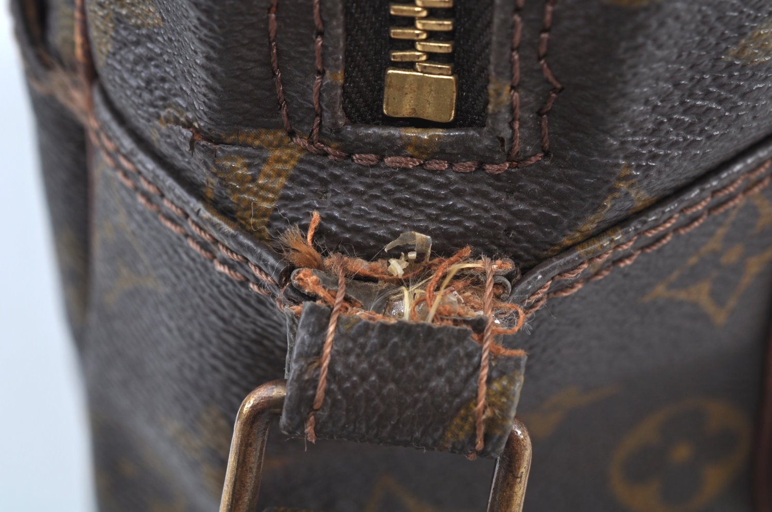 Auth Louis Vuitton Monogram Marceau Shoulder Cross Body Bag Old Model Junk K9466