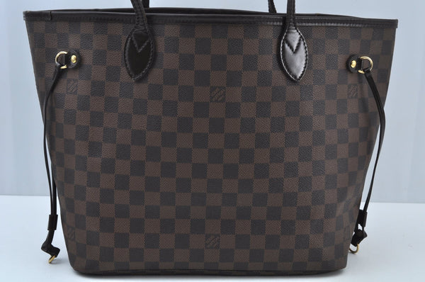 Authentic Louis Vuitton Damier Neverfull MM Shoulder Tote Bag N51105 LV K9467
