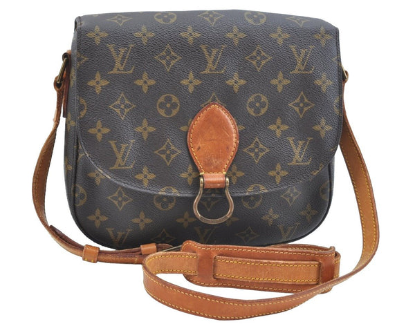Authentic Louis Vuitton Monogram Saint Cloud GM M51242 Shoulder Cross Bag K9473
