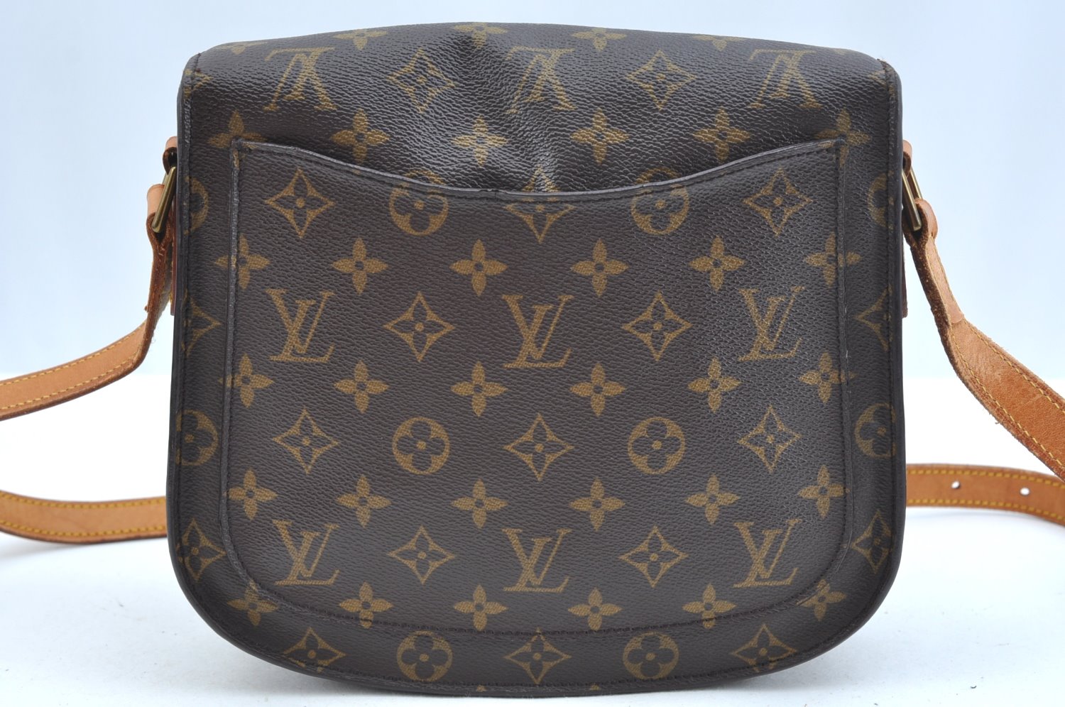 Authentic Louis Vuitton Monogram Saint Cloud GM M51242 Shoulder Cross Bag K9473