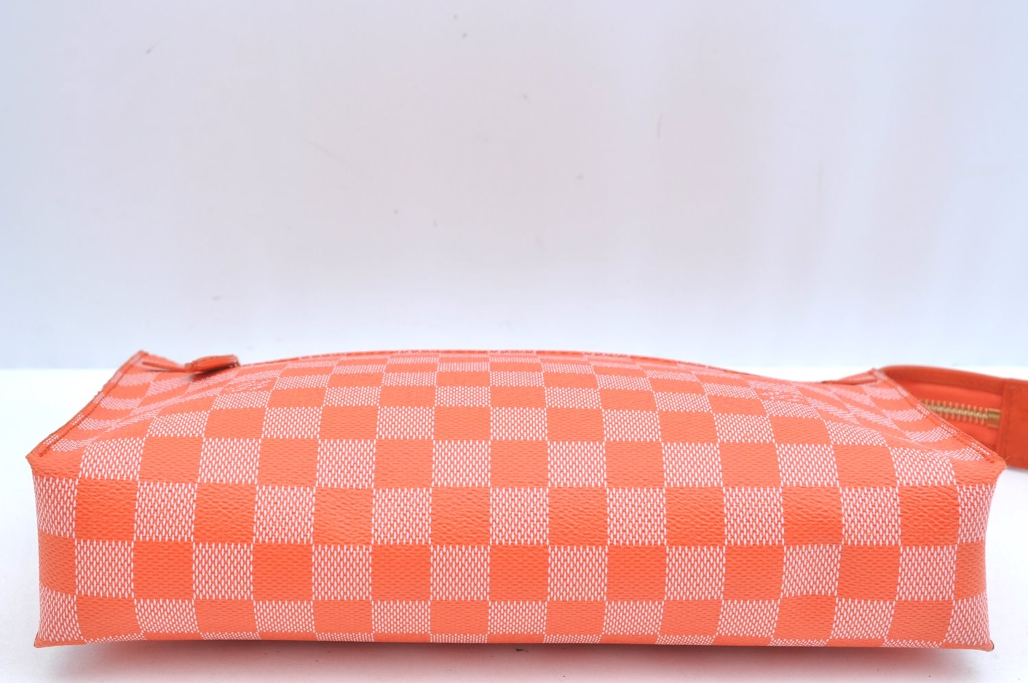 Auth Louis Vuitton Damier Color Module Shoulder Clutch Bag Orange Junk K9479