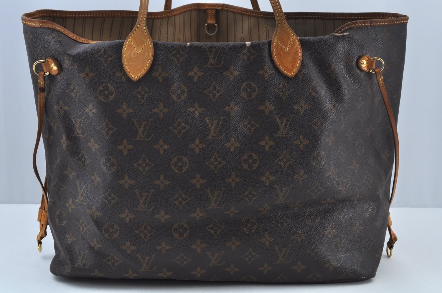 Authentic Louis Vuitton Monogram Neverfull GM Shoulder Tote Bag M40157 LV K9481