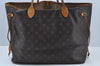 Authentic Louis Vuitton Monogram Neverfull GM Shoulder Tote Bag M40157 LV K9481