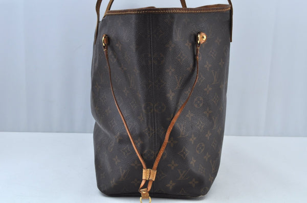 Authentic Louis Vuitton Monogram Neverfull GM Shoulder Tote Bag M40157 LV K9481