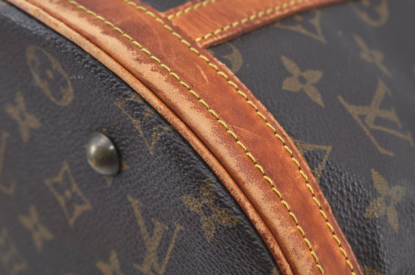 Authentic Louis Vuitton Monogram Bucket GM Shoulder Tote Bag M42236 Junk K9483