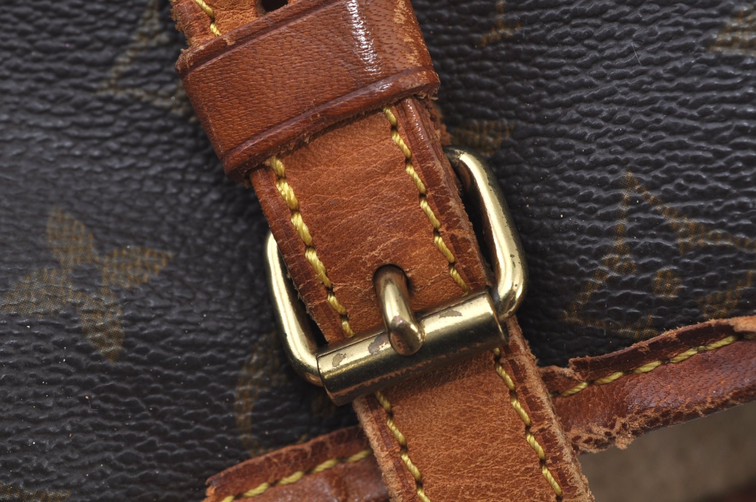 Authentic Louis Vuitton Monogram Bucket GM Shoulder Tote Bag M42236 Junk K9483