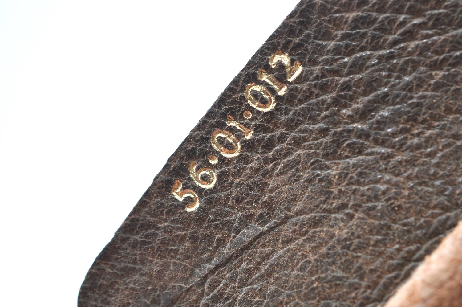Authentic GUCCI Sherry Line Clutch Hand Bag Purse GG PVC Leather Brown K9487