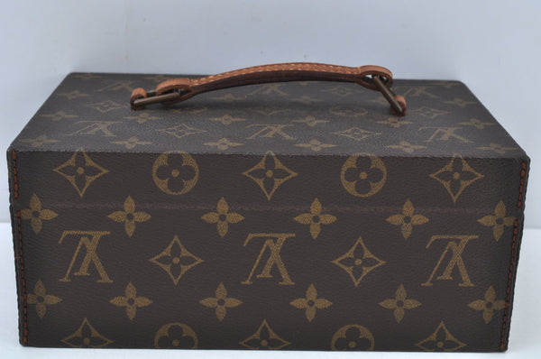 Authentic Louis Vuitton Monogram Boite A Tout Jewelry Case M47236 LV K9488