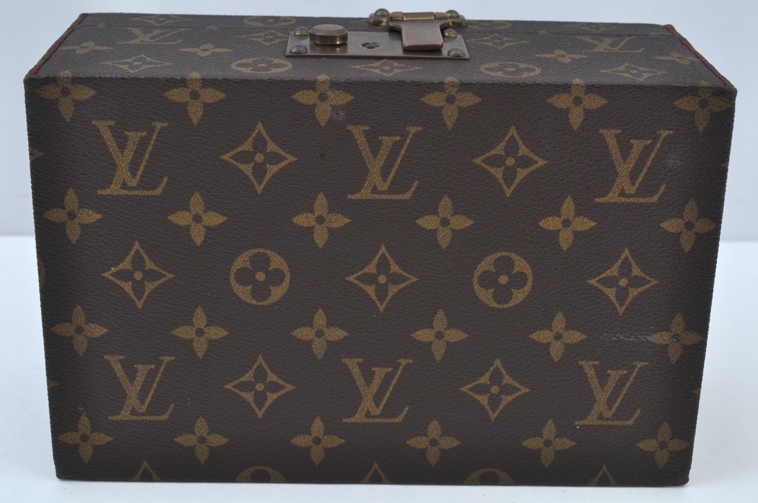 Authentic Louis Vuitton Monogram Boite A Tout Jewelry Case M47236 LV K9488