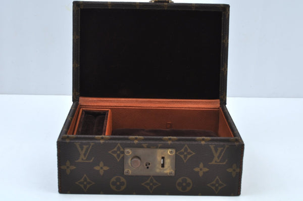 Authentic Louis Vuitton Monogram Boite A Tout Jewelry Case M47236 LV K9488