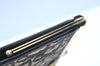 Authentic Christian Dior Trotter Clutch Bag Purse Canvas Leather Blue K9490