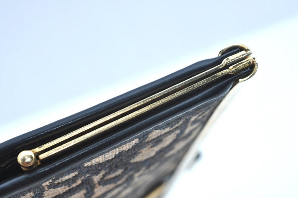 Authentic Christian Dior Trotter Clutch Bag Purse Canvas Leather Blue K9490
