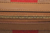 Authentic GUCCI Sherry Line Hand Bag GG Canvas Leather Brown Junk K9494