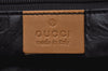 Authentic GUCCI Sherry Line Hand Bag GG Canvas Leather Brown Junk K9494