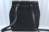 Authentic HERMES Her Bag Ado 2 In 1 2Way Backpack Canvas Leather Black  K9497