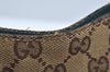 Authentic GUCCI Horsebit Shoulder Hand Bag GG Canvas Leather 137388 Brown K9498