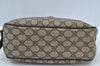 Authentic GUCCI Web Sherry Line Shoulder Cross Bag GG PVC Leather Brown K9500