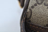 Authentic GUCCI Web Sherry Line Shoulder Cross Bag GG PVC Leather Brown K9500